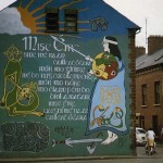 A political mural in Northern Ireland on the Nationalist/Republican side