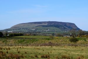 Knocknarea: Maeve's tomb is just visible on top
