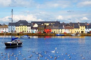 The "Claddagh" area of Galway City and the River Corrib
