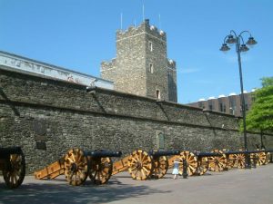 The city wall in Derry
