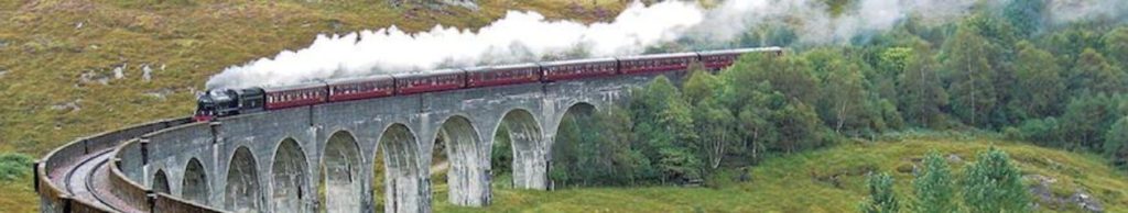 The Glenfinnan Viaduct of Harry Potter fame.