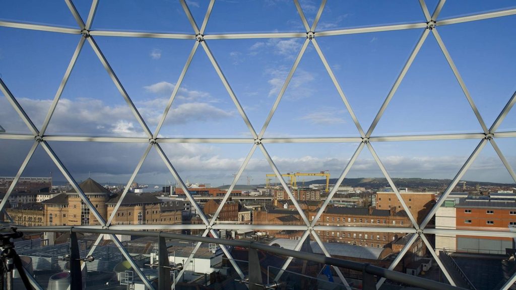 View of Belfast from The Dome in Victoria Square